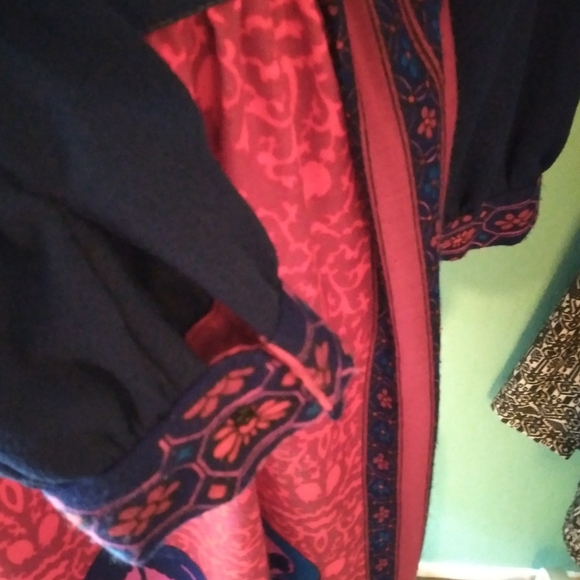 Vintage 1970's dagger collar dress John Norman Sz 14 - Picture 5 of 11